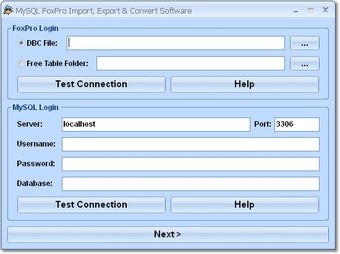 Image 0 for MySQL FoxPro Import, Expo…