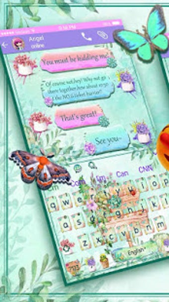 Image 0 for SMS Garden Keyboard Theme