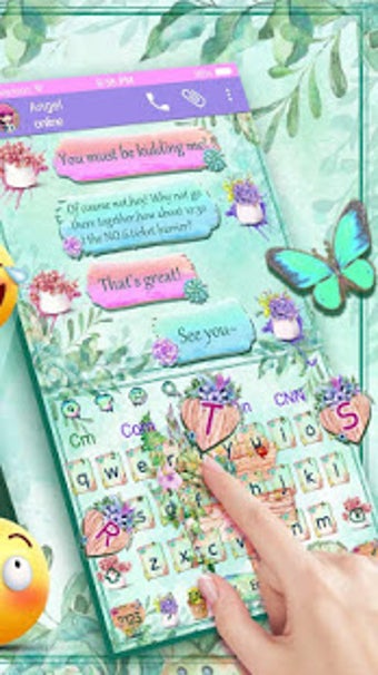 Image 1 for SMS Garden Keyboard Theme