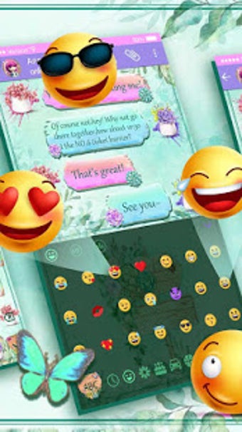 Image 2 for SMS Garden Keyboard Theme