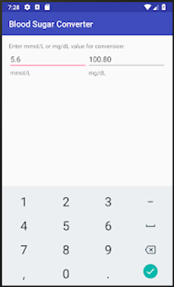 Image 1 for Blood Sugar Converter