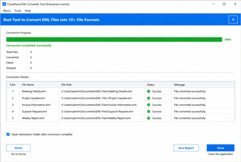 Image 0 for CloudXena EML Converter T…