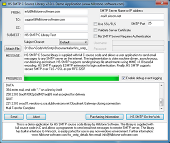 Image 0 for HS SMTP C Source Library