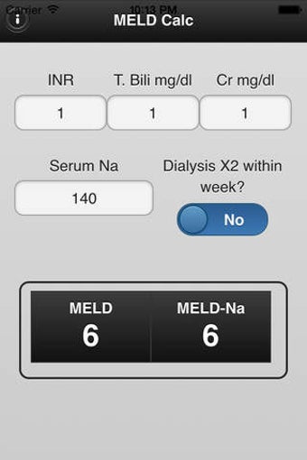 Imagen 0 para MELD Calculator