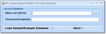 Image 0 for MS Access Import Multiple…