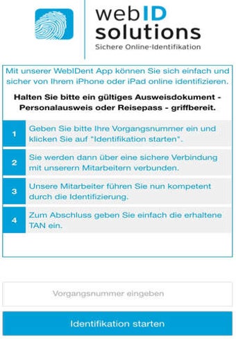 Image 0 for WebIDent