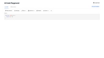 Image 0 for AI Code Playground