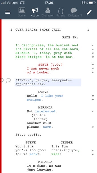 Image 3 for WriterDuet