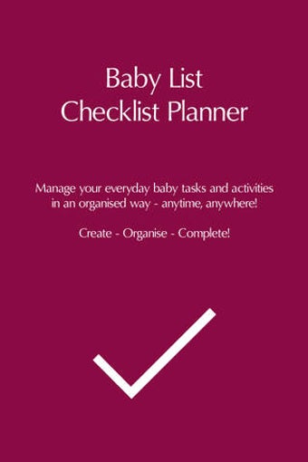 Imagen 0 para Baby list checklist plann…
