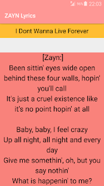 Imagen 0 para ZAYN Songs Lyrics | Album…