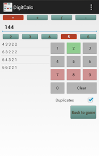 Imagen 3 para MathDoku Extended