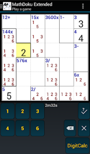 Image 1 for MathDoku Extended