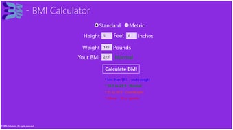 Image 0 for 3Mb BMI Calculator for Wi…