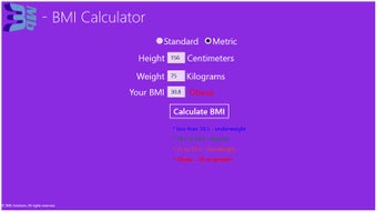 Image 1 for 3Mb BMI Calculator for Wi…