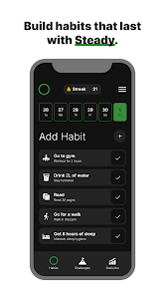 Imagen 0 para Steady: Habit  Streak Tra…