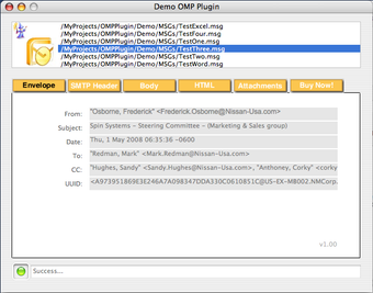 Imagen 0 para Outlook Message Parser Pl…