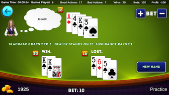 Imagen 1 para Blackjack Trainer PRO Fre…