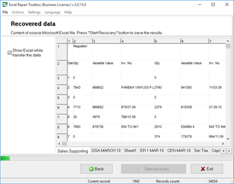 Image 0 for Excel Repair Toolbox