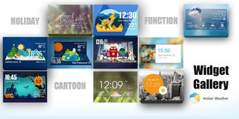 Image 1 for Amber Shield Clock Widget