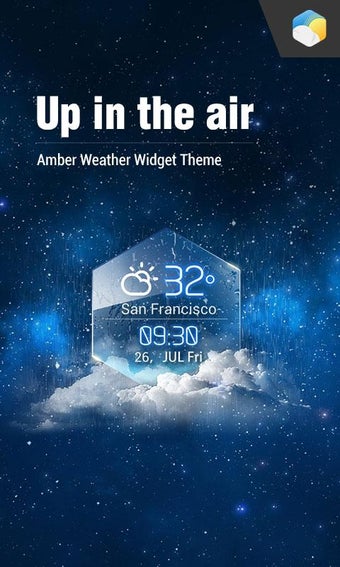 Image 0 for Amber Shield Clock Widget