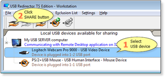 Image 1 for USB Redirector TS Edition