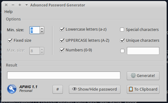 Imagen 0 para Advanced Password Generat…