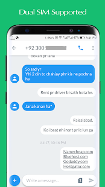 Imagen 1 para SMS Dual - Android Messag…