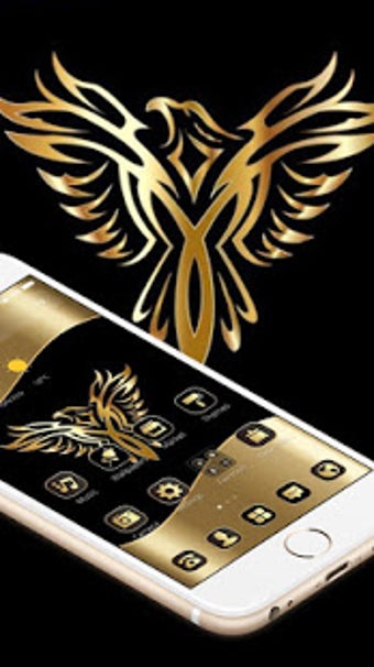 Imagen 2 para Gold Luxury Eagle Theme