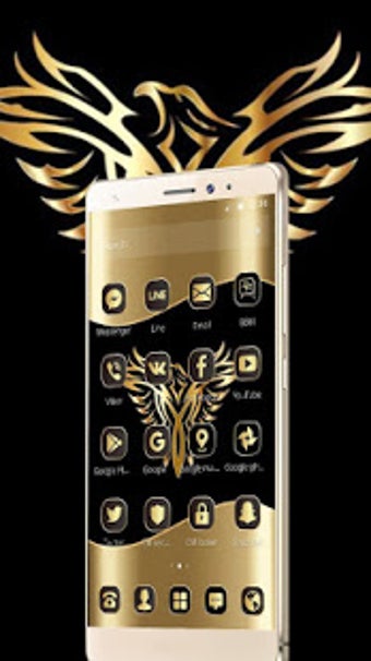 Imagen 1 para Gold Luxury Eagle Theme
