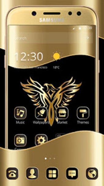 Imagen 0 para Gold Luxury Eagle Theme