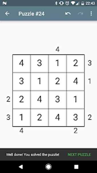 Image 0 for Skyscrapers Number Puzzle