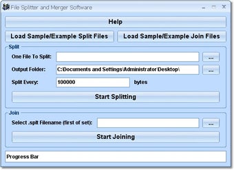 Image 0 for File Splitter and Merger …