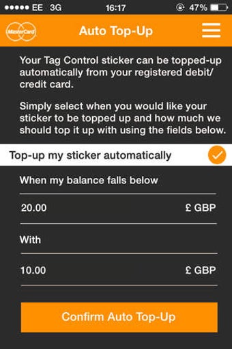 Imagen 0 para MasterCard Tag Control