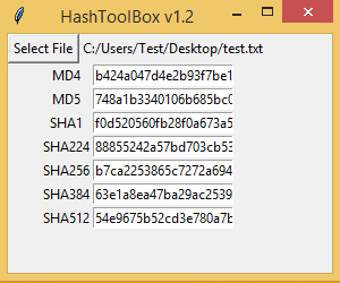 Image 0 for HashToolbox