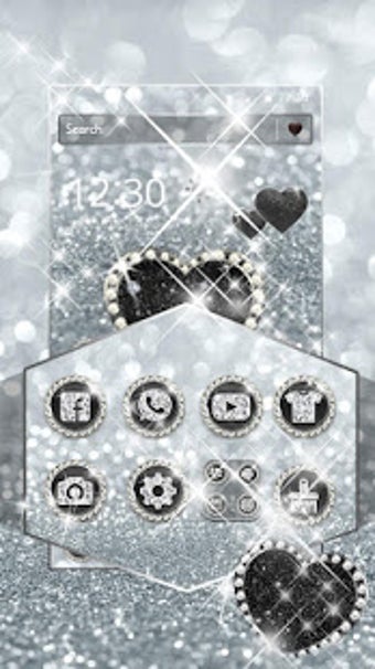 Image 1 for Diamond Love Glitter Them…