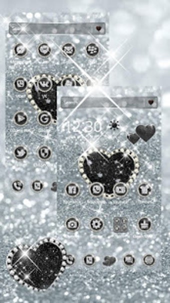 Image 3 for Diamond Love Glitter Them…