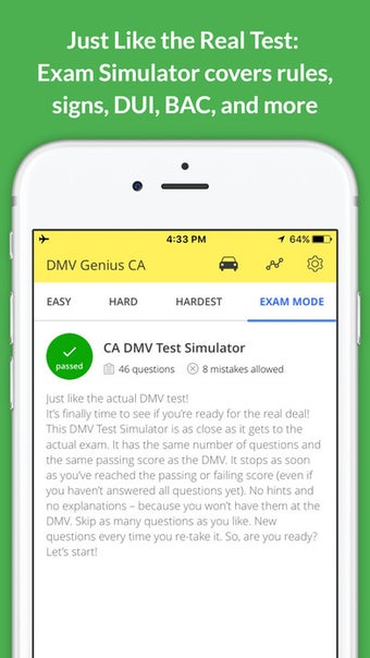 Image 0 for DMV Genie Practice Test: …