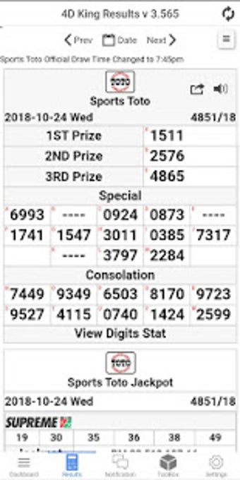 Image 3 for 4D King Live 4D Results