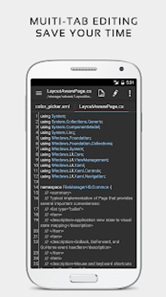 Imagen 2 para QuickEdit Text Editor Pro