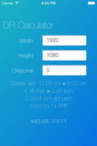 Image 0 for DPI Calculator