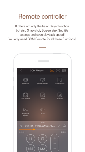 Image 3 for GOM Remote for GOM Player