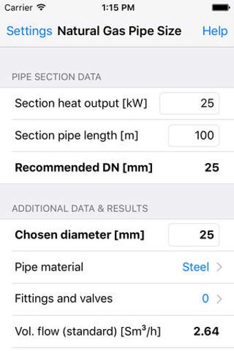 Image 0 for Natural Gas Pipe Size: pi…