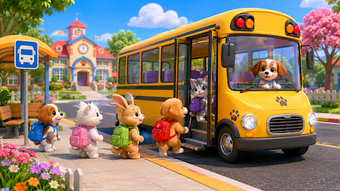 Imagen 0 para Cute Pets: School Bus Dri…