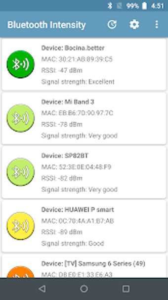 Image 0 for Bluetooth signal strength…