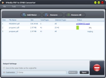 Imagen 0 para 4Media PDF to EPUB Conver…
