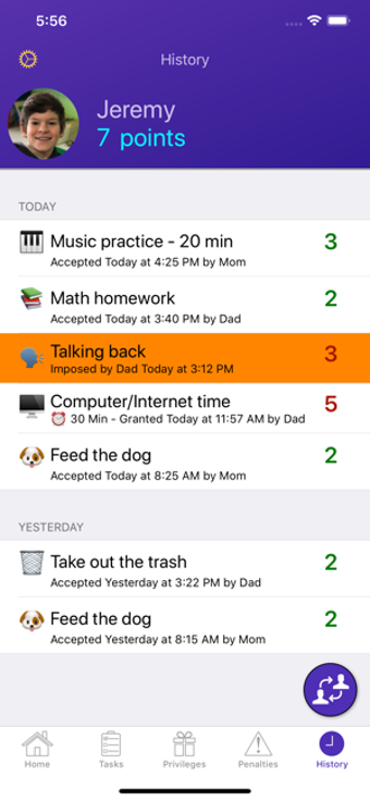 Image 1 for Privilege Points Chore Tr…