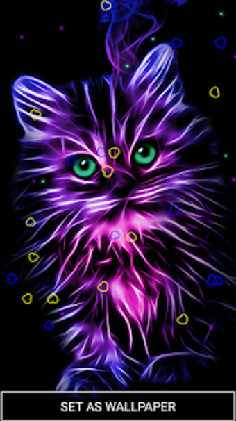 Imagen 3 para Neon Animals Wallpaper Mo…