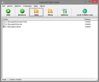 Imagen 3 para Lock and Hide Folder