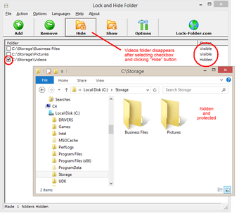 Imagen 4 para Lock and Hide Folder