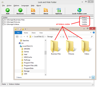 Imagen 1 para Lock and Hide Folder